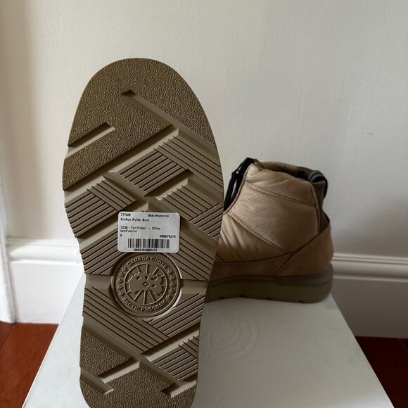 Canada Goose Crofton puffer boot - tan/fossil UNISEX M:Size 8/ W:Size 9.5 - Picture 4 of 4